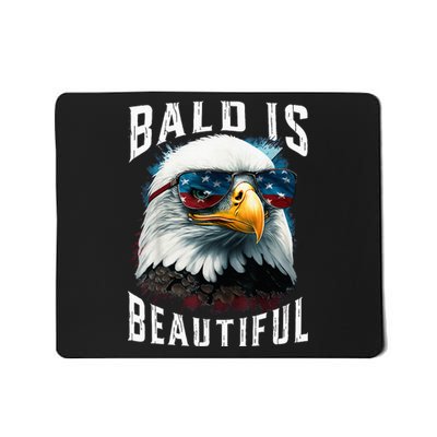 4th Of July Independence Day Bald Eagle Bald Is Beautiful Mousepad