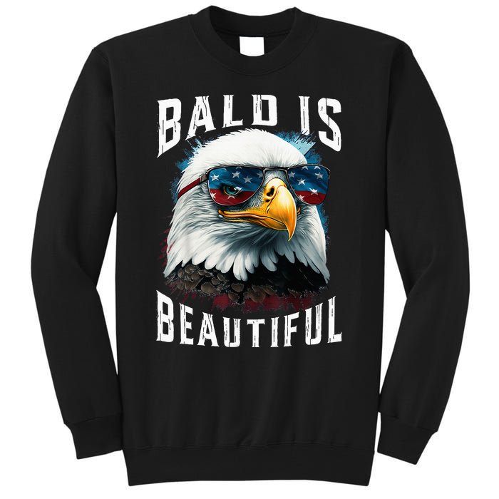 4th Of July Independence Day Bald Eagle Bald Is Beautiful Tall Sweatshirt