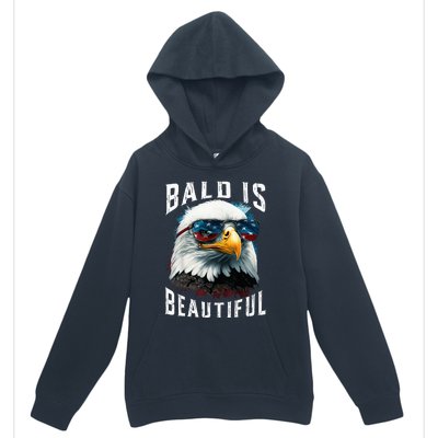 4th Of July Independence Day Bald Eagle Bald Is Beautiful Urban Pullover Hoodie