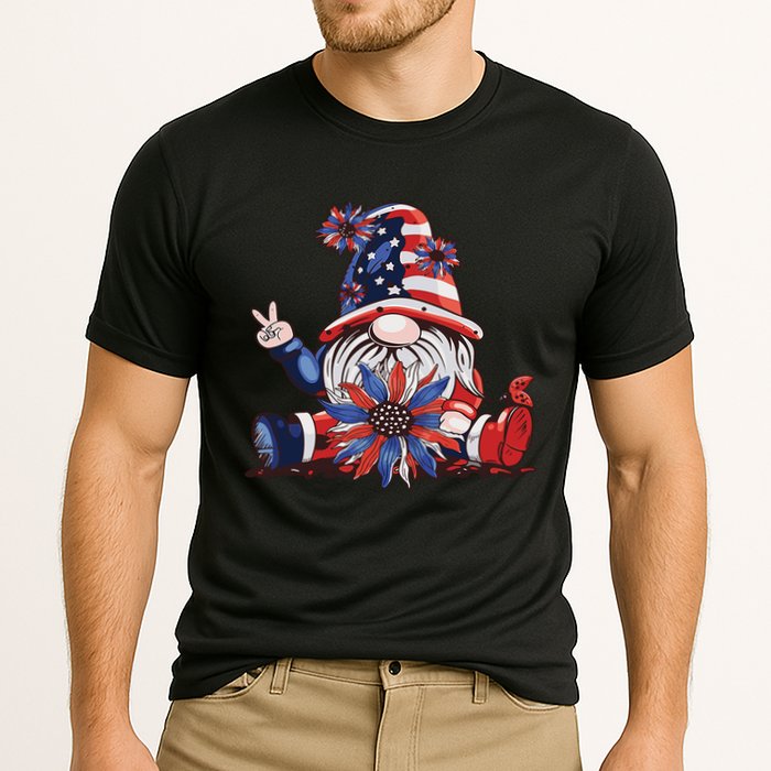 4th Of July Gnome Festive Holiday Cooling Performance Crew T-Shirt