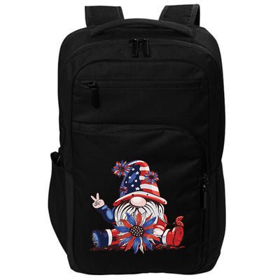 4th Of July Gnome Festive Holiday Impact Tech Backpack
