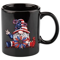 4th Of July Gnome Festive Holiday 11oz C Handle Ceramic Mug