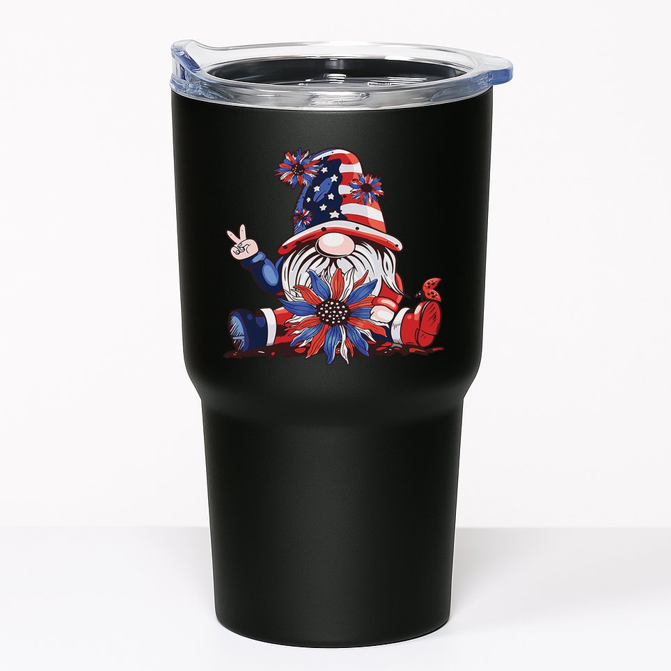 4th Of July Gnome Festive Holiday Tumbler