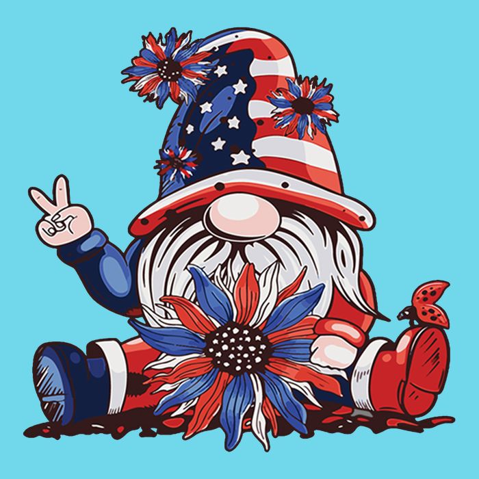 4th Of July Gnome Festive Holiday T-Shirt