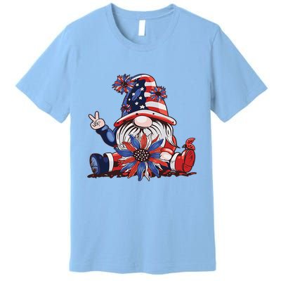 4th Of July Gnome Festive Holiday Premium T-Shirt