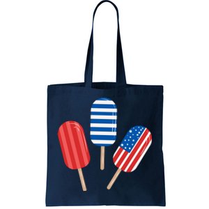 4th Of July Popsicle Usa Tote Bag