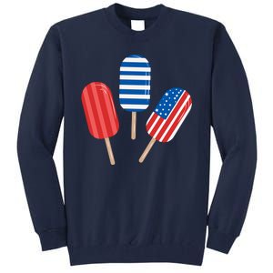 4th Of July Popsicle Usa Tall Sweatshirt