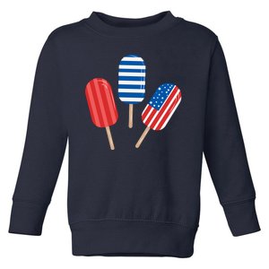 4th Of July Popsicle Usa Toddler Sweatshirt