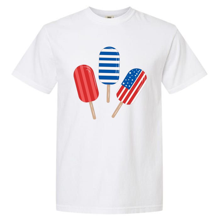 4th Of July Popsicle Usa Garment-Dyed Heavyweight T-Shirt