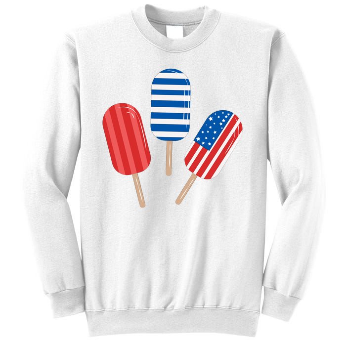 4th Of July Popsicle Usa Sweatshirt