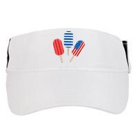 4th Of July Popsicle Usa Adult Drive Performance Visor