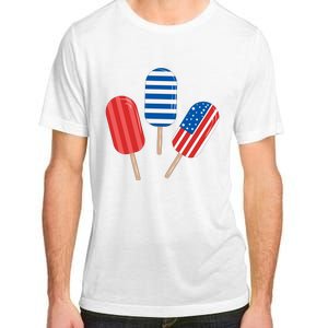 4th Of July Popsicle Usa Adult ChromaSoft Performance T-Shirt