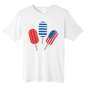 4th Of July Popsicle Usa Tall Fusion ChromaSoft Performance T-Shirt