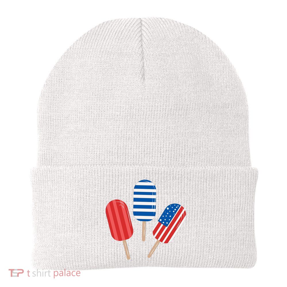 4th Of July Popsicle Usa Beanie