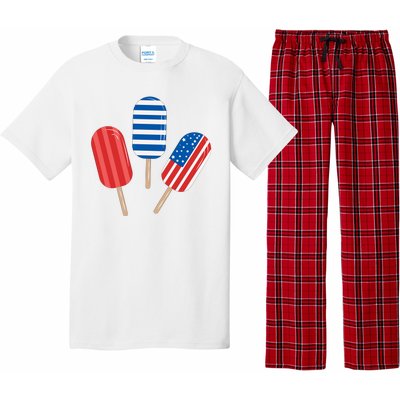 4th Of July Popsicle Usa Pajama Set