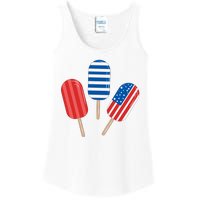 4th Of July Popsicle Usa Ladies Essential Tank