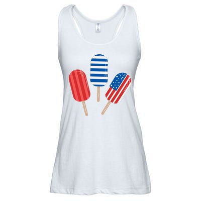 4th Of July Popsicle Usa Ladies Essential Flowy Tank