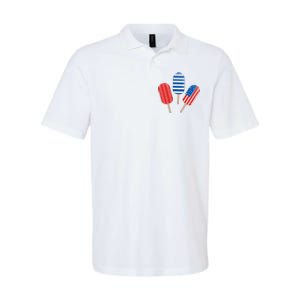 4th Of July Popsicle Usa Softstyle Adult Sport Polo