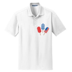 4th Of July Popsicle Usa Dry Zone Grid Polo