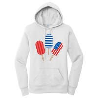 4th Of July Popsicle Usa Women's Pullover Hoodie