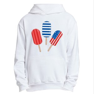 4th Of July Popsicle Usa Urban Pullover Hoodie