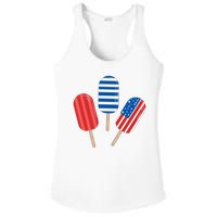 4th Of July Popsicle Usa Ladies PosiCharge Competitor Racerback Tank