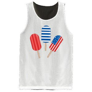 4th Of July Popsicle Usa Mesh Reversible Basketball Jersey Tank