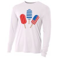 4th Of July Popsicle Usa Cooling Performance Long Sleeve Crew