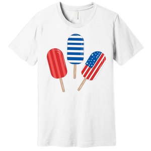 4th Of July Popsicle Usa Premium T-Shirt