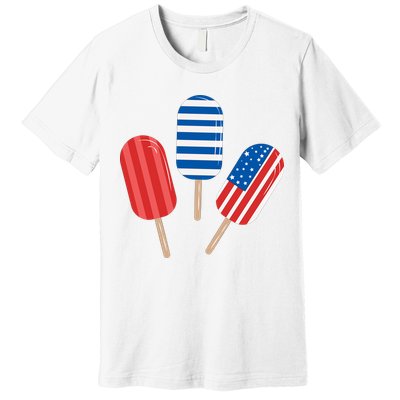 4th Of July Popsicle Usa Premium T-Shirt
