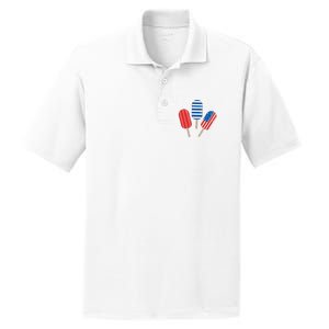 4th Of July Popsicle Usa PosiCharge RacerMesh Polo