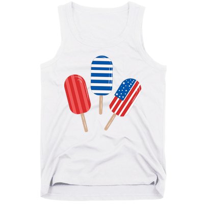 4th Of July Popsicle Usa Tank Top