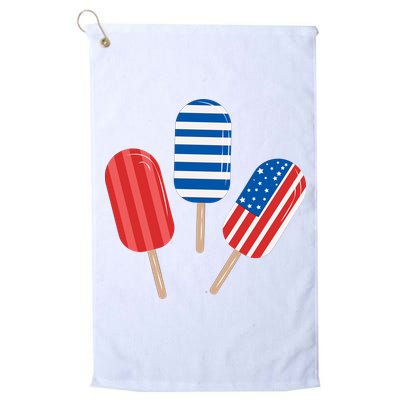 4th Of July Popsicle Usa Golf Towel