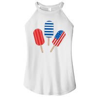 4th Of July Popsicle Usa Women's Perfect Tri Rocker Tank