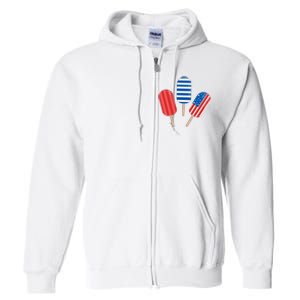 4th Of July Popsicle Usa Full Zip Hoodie