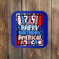 4th Of July Independence Day Happy Birthday America Meaningful Gift Coaster