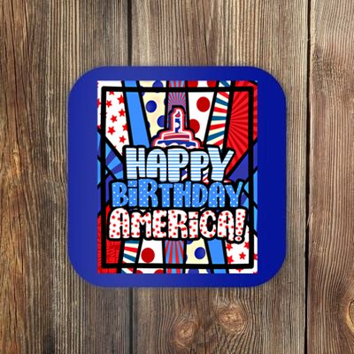 4th Of July Independence Day Happy Birthday America Meaningful Gift Coaster