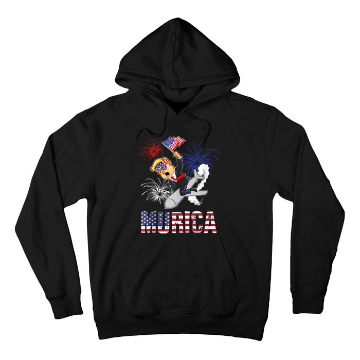 4th Of July Bald Eagle Mullet Murica Usa Usa Merica Hoodie