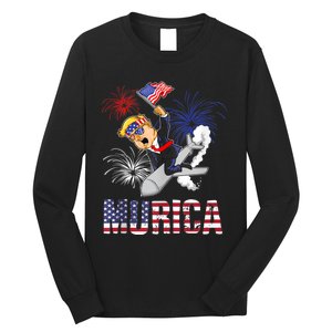 4th Of July Bald Eagle Mullet Murica Usa Usa Merica Long Sleeve Shirt