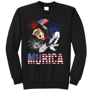 4th Of July Bald Eagle Mullet Murica Usa Usa Merica Sweatshirt