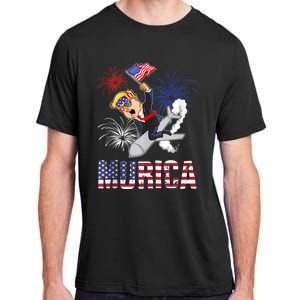 4th Of July Bald Eagle Mullet Murica Usa Usa Merica Adult ChromaSoft Performance T-Shirt