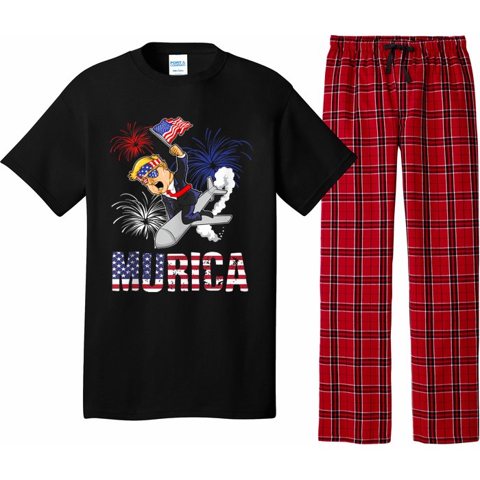 4th Of July Bald Eagle Mullet Murica Usa Usa Merica Pajama Set