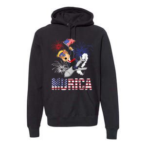 4th Of July Bald Eagle Mullet Murica Usa Usa Merica Premium Hoodie