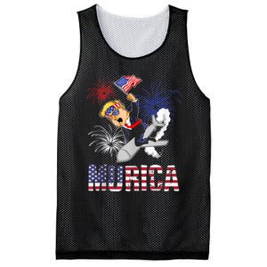 4th Of July Bald Eagle Mullet Murica Usa Usa Merica Mesh Reversible Basketball Jersey Tank