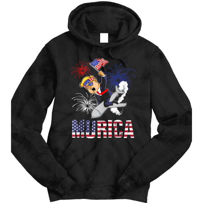 4th Of July Bald Eagle Mullet Murica Usa Usa Merica Tie Dye Hoodie