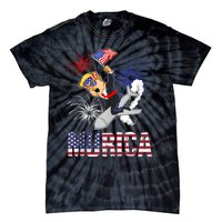 4th Of July Bald Eagle Mullet Murica Usa Usa Merica Tie-Dye T-Shirt