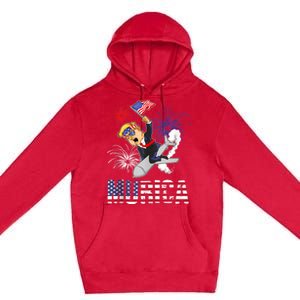 4th Of July Bald Eagle Mullet Murica Usa Usa Merica Premium Pullover Hoodie