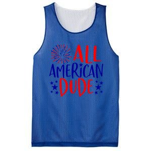 4th Of July Family Couples Matching Cute Gift All American Dude Cool Gift Mesh Reversible Basketball Jersey Tank