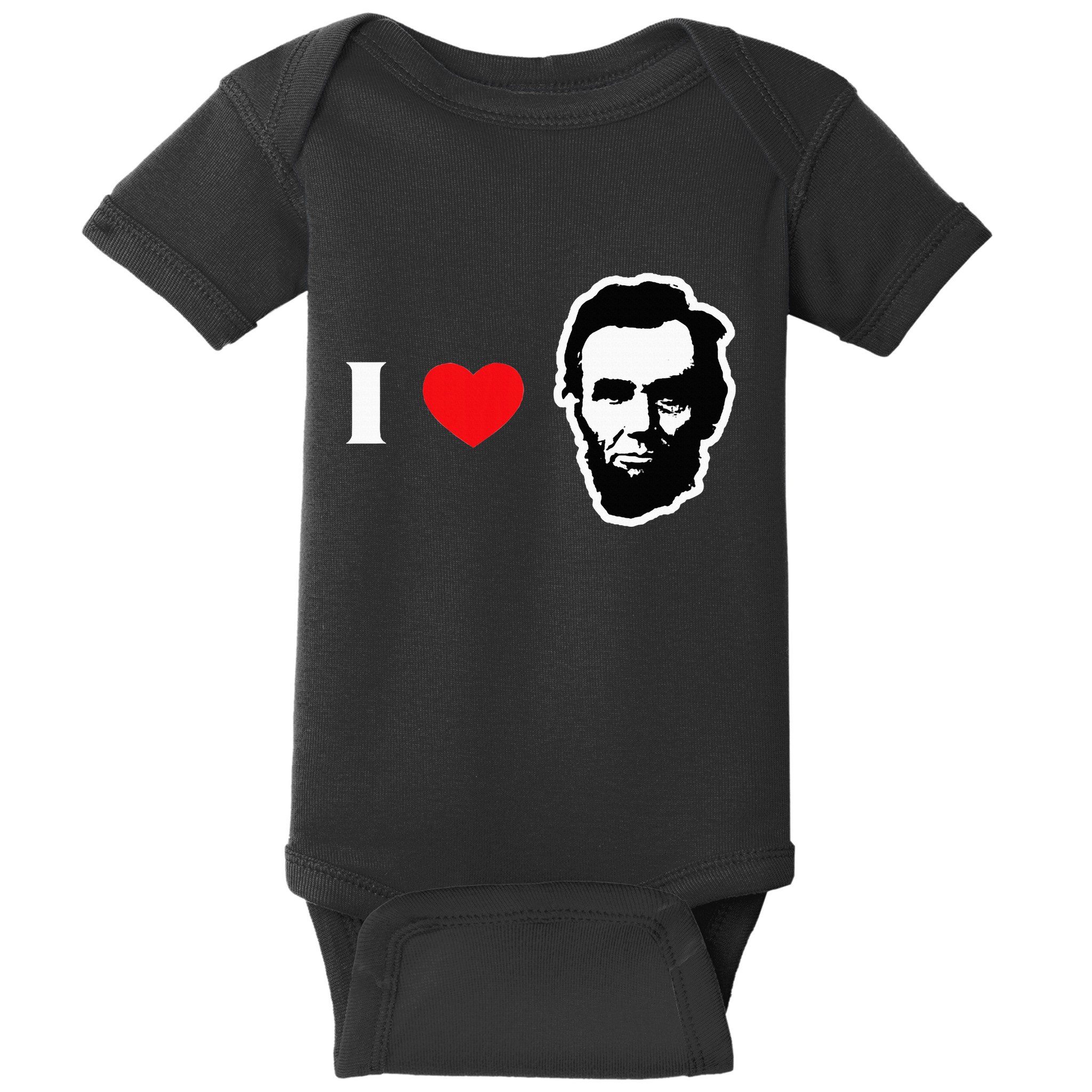 4th Of July Abraham Lincoln Baby Bodysuit