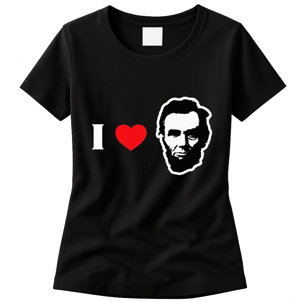 4th Of July Abraham Lincoln Womens T-Shirt